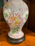 Peony vintage porcelain lamp