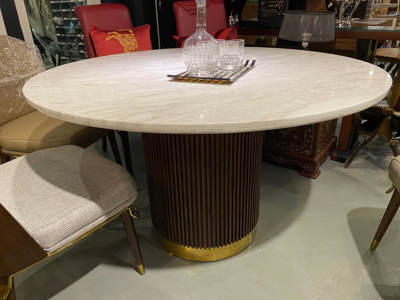 Zeus marble top dining table
