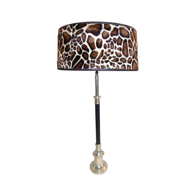 Africa Table Lamp in animal print lamp shade