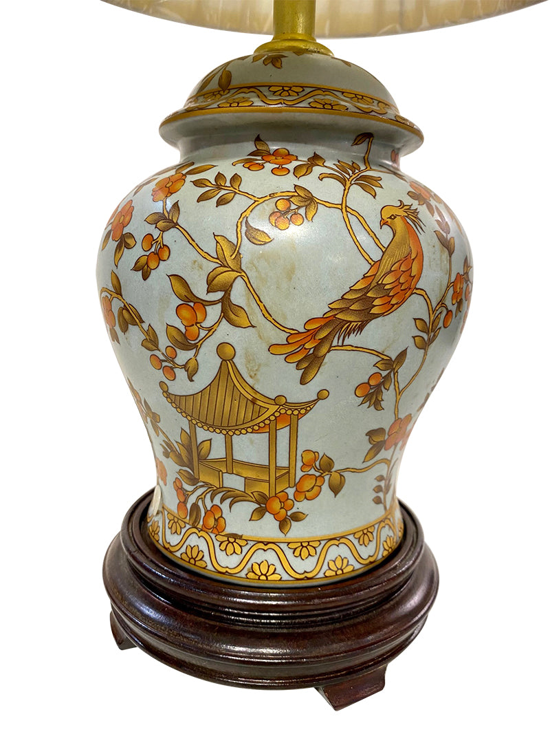 Phoenix,  Chinese Vintage Ceramic Lamp