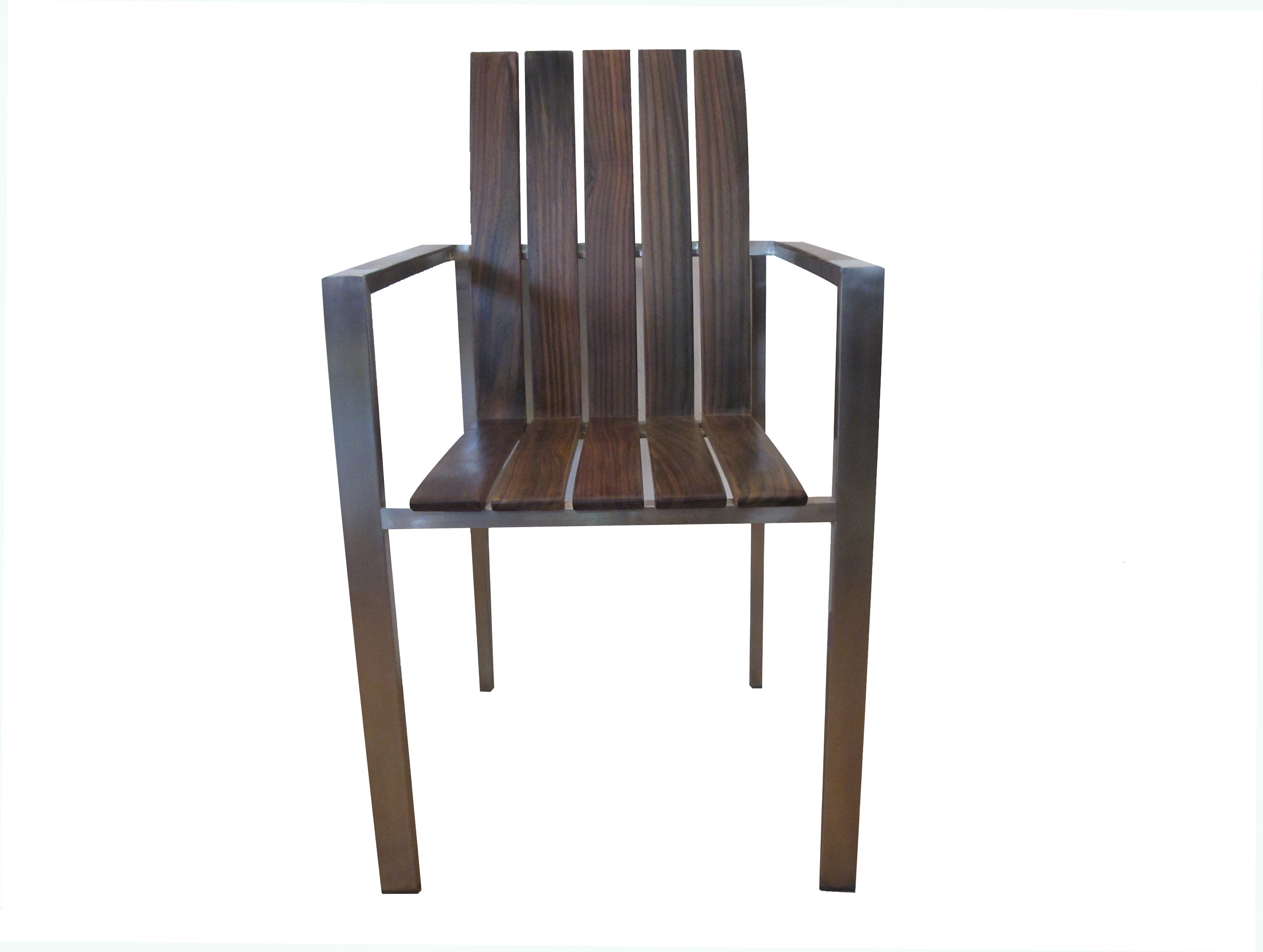 Solid rosewood in 304 stainless legs, Titanium chairs can be used outdoors and outdoors.